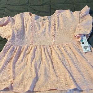 OshKosh B'gosh Pink Blouse with Ruffled Sleeves
